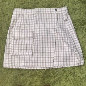 Plaid Wrap Skirt